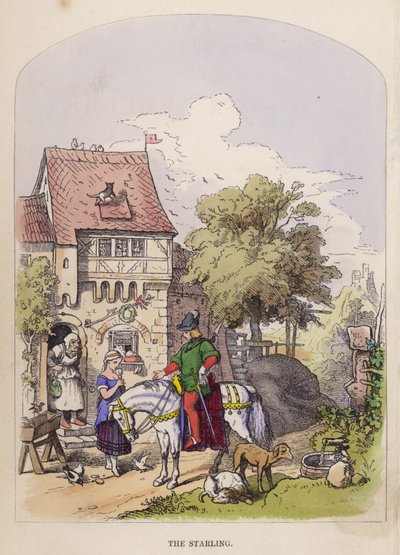 Stæren (farge litho) av German School