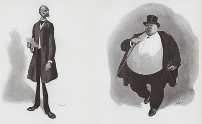 The Tall Moeller: the Fat Oertel (litho) av German School
