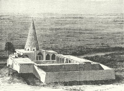 Graven til profeten Daniel i Susa, Iran (gravering) av German School