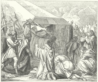 Liket av den hellige romerske keiser Henry VII blir ført til Pisa for begravelse (gravering) av German School