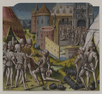 Ekteskapet til Sigismund, kurfyrsten av Brandenburg, og Maria av Ungarn av German School