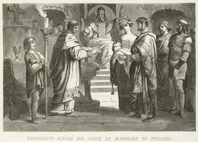 Thedosius ga sin niese i ekteskap med Stilicho av German School