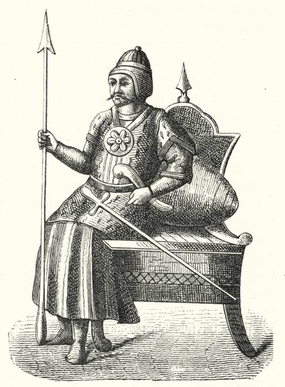 Timur, mongolsk militærleder (gravering) av German School