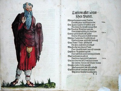 Tuiscon, far til alle tyskere, fra "Opprinnelsen til de første tolv gamle konger og prinser av den tyske nasjonen" av German School