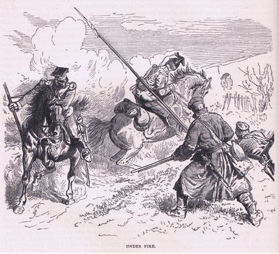 Under ild, Cassells History of the War between France and Germany utgitt av Cassell and Company Limited, ca. 1890 (litho) av German School