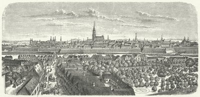 Wien på midten av 1600-tallet (gravering) av German School