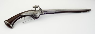 Wheel-Lock Holster Pistol, c.1625-50 (stål, jern og valnøtttre) av German School