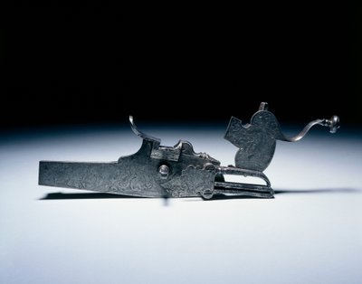 Hjullås fra en jaktrifle, ca. 1720-40 (stål) av German School