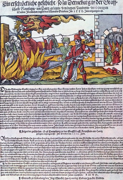 Hekser brent i Derneburg i 1555 av German School