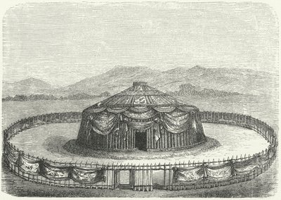 Yurt of Genghis Khan (gravering) av German School