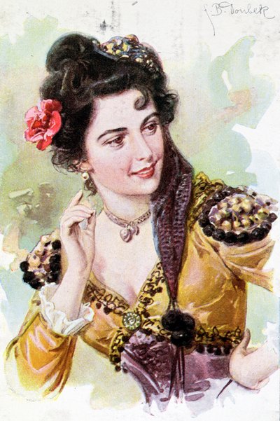 Zerline fra operaen Don Giovanni av Wolfgang Amadeus Mozart (1756-91), ca. 1900 av German School