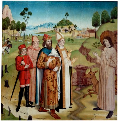 Saint Giles og kong Wamba ved den kongelige jakten