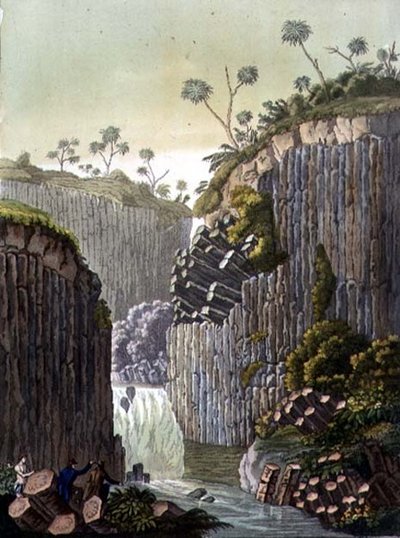 Regla Basalt (farge litho) av Gerolamo Fumagalli