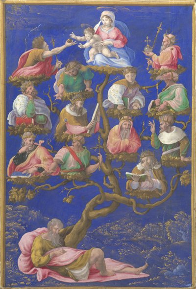 The Tree of Jesse, ca. 1535 av Gerolamo Genga