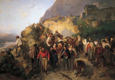 Garibaldi Wounded at Aspromonte, av Gerolamo Induno av Gerolamo Induno