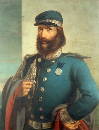 Portrett av Giuseppe Garibaldi (1807-1882), av Gerolamo Induno av Gerolamo Induno