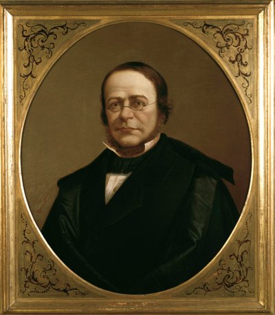 Portrett av den italienske politikeren Camillo Benso, grev av Cavour av Gerolamo Induno