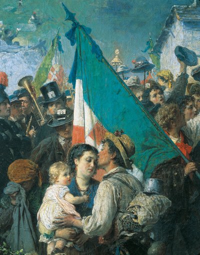 De vernepliktiges avgang fra 1866, av Gerolamo Induno av Gerolamo Induno