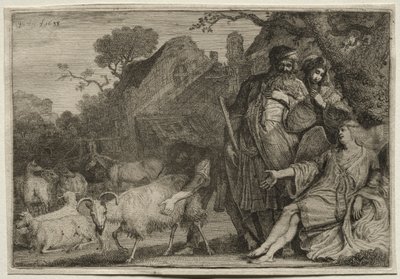 En engel forutsier fødselen til Abrahams sønn, 1638. av Gerrit Claesz. Bleker