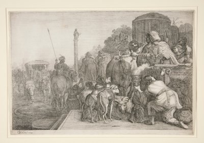 Paulus og Barnabas i Lystra av Gerrit Claesz Bleker