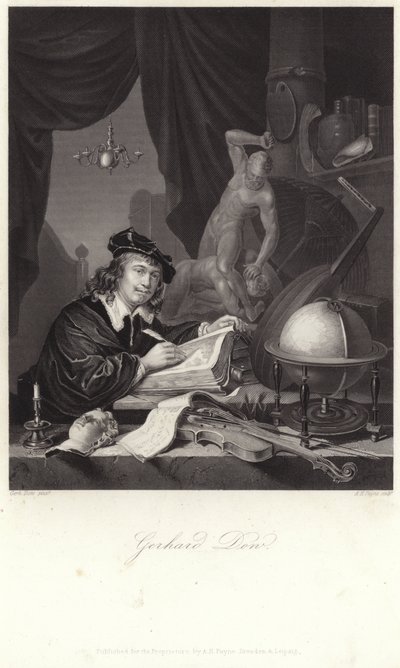 Portrett av Gerrit Dou av Gerrit Dou