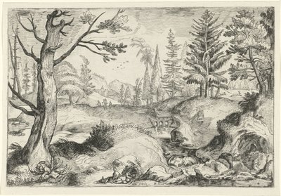 Landskap med bekk Landskap (serietittel) av Gerrit Gauw