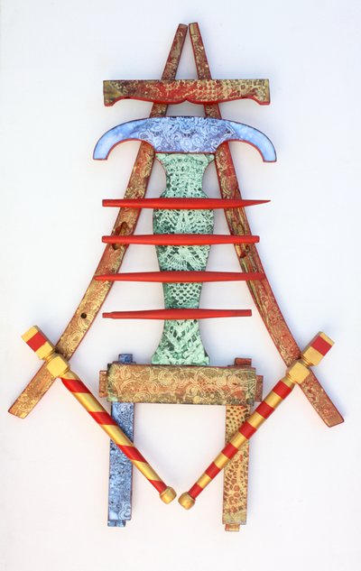 Opplyst spisestol 07, 2010 (akryl på tre) av Gerrit Greve