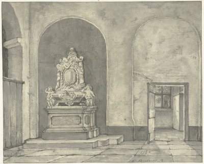 Begravelsesmonument til Balth. Fredericus von Stosch i Janskerk i Utrecht av Gerrit Lamberts