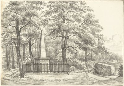 Minnesmerket over Witte van Haemstede, grunnlagt i 1817 av David Jacob van Lennep ved Huis te Manpad i Heemstede av Gerrit Lamberts