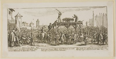 Hjulet, plate fjorten fra Krigens store elendighet av Gerrit Lucasz van Schagen