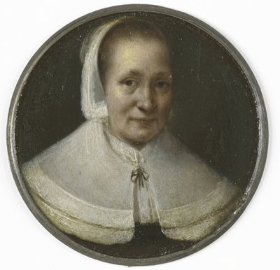 Portrett av en femti år gammel kvinne av Gerrit Lundens