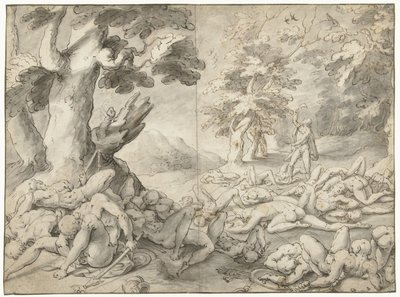 Samson etter å ha beseiret filistrene av Gerrit Pietersz. Sweelink