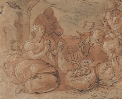 Hyrdenes tilbedelse, 1599. av Gerrit Pietersz Sweelink