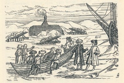 Barents i Arktis: Hytta der vi overvintret, 1598, 1912 av Gerrit de Veer