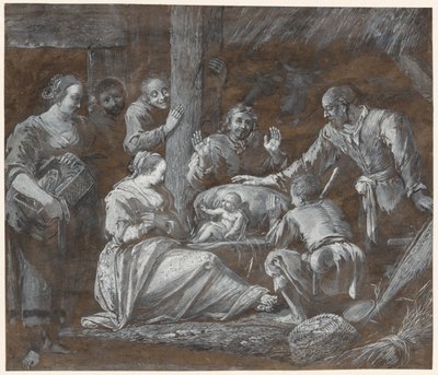 Hyrdenes tilbedelse av Gerrit van Battem