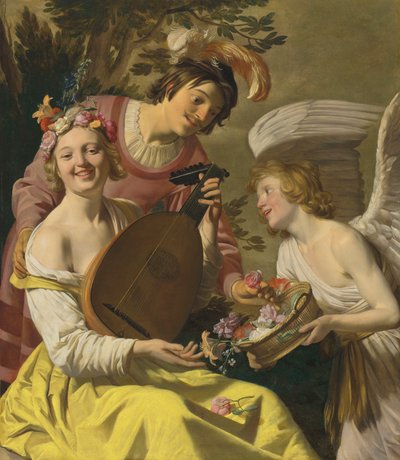 Allegory of Love (olje på lerret) av Gerrit van Honthorst