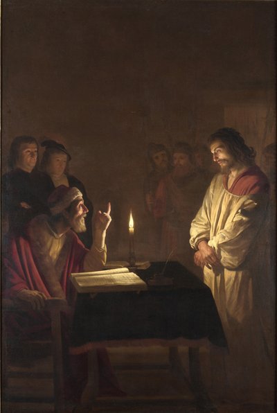 Kristus foran ypperstepresten, ca. 1617 av Gerrit van Honthorst