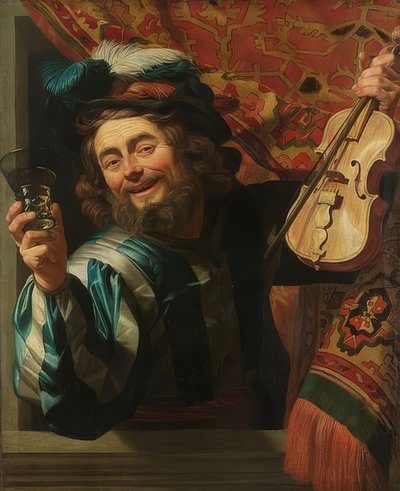 Den blide fiolinisten. 1623 av Gerrit van Honthorst