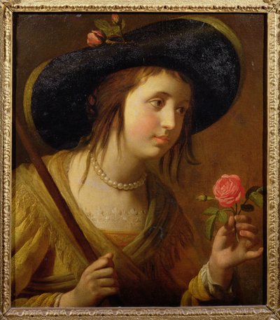 Prinsesse Sophia av Böhmen (1630-1714), mor til George I som gjeterinne av Gerrit van Honthorst