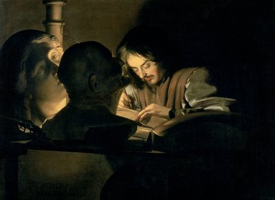 Kunstneren i arbeid av Gerrit van Honthorst