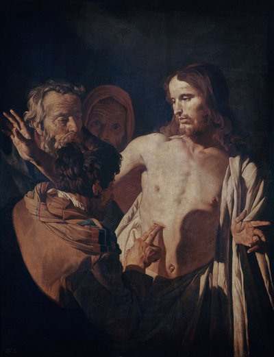 The Incredulity of Saint Thomas, ca. 1620 (olje på lerret) av Gerrit van Honthorst