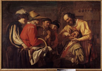 Tanntrekkeren Maleri av Gerrit Van Honthorst (1590-1656) av Gerrit van Honthorst