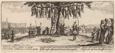 Hengingen av Gerrit van Schagen after Jacques Callot