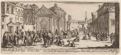 Sykehuset av Gerrit van Schagen after Jacques Callot