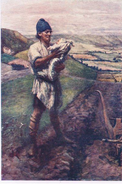 "I en fure i åkeren fant plogmannen deg", Historier fra Faerie Queen utgitt av George Harrap and Company av Gertrude E. Demain (after) Hammond