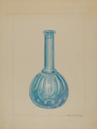 Frisørbutikkflaske, ca. 1936. av Gertrude Lemberg