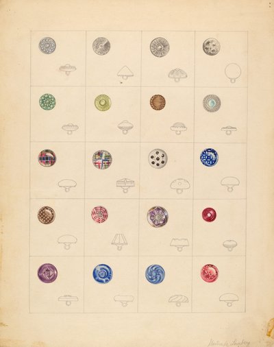 Knapper, c. 1937. av Gertrude Lemberg