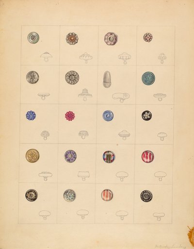 Knapper, c. 1937. av Gertrude Lemberg