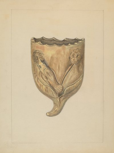 Vegglomme for blomster, 19351942. av Gertrude Lemberg