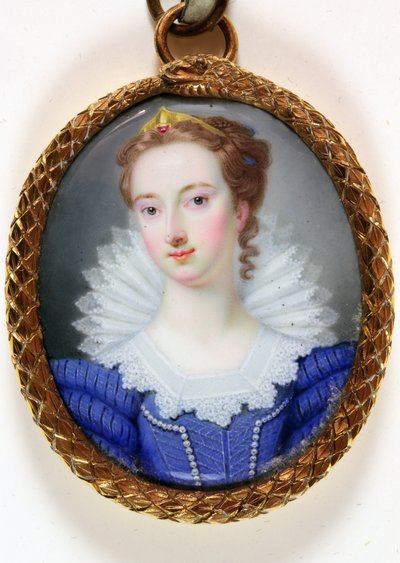 En dame kalt Elizabeth Robinson, fru Montagu (emalje) av Gervase (attr.to) Spencer